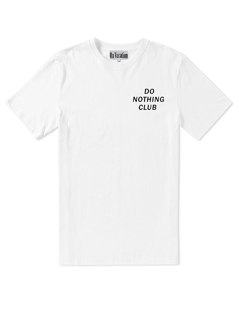 ON VACATION T-Shirt Do Nothing Club weiß | M